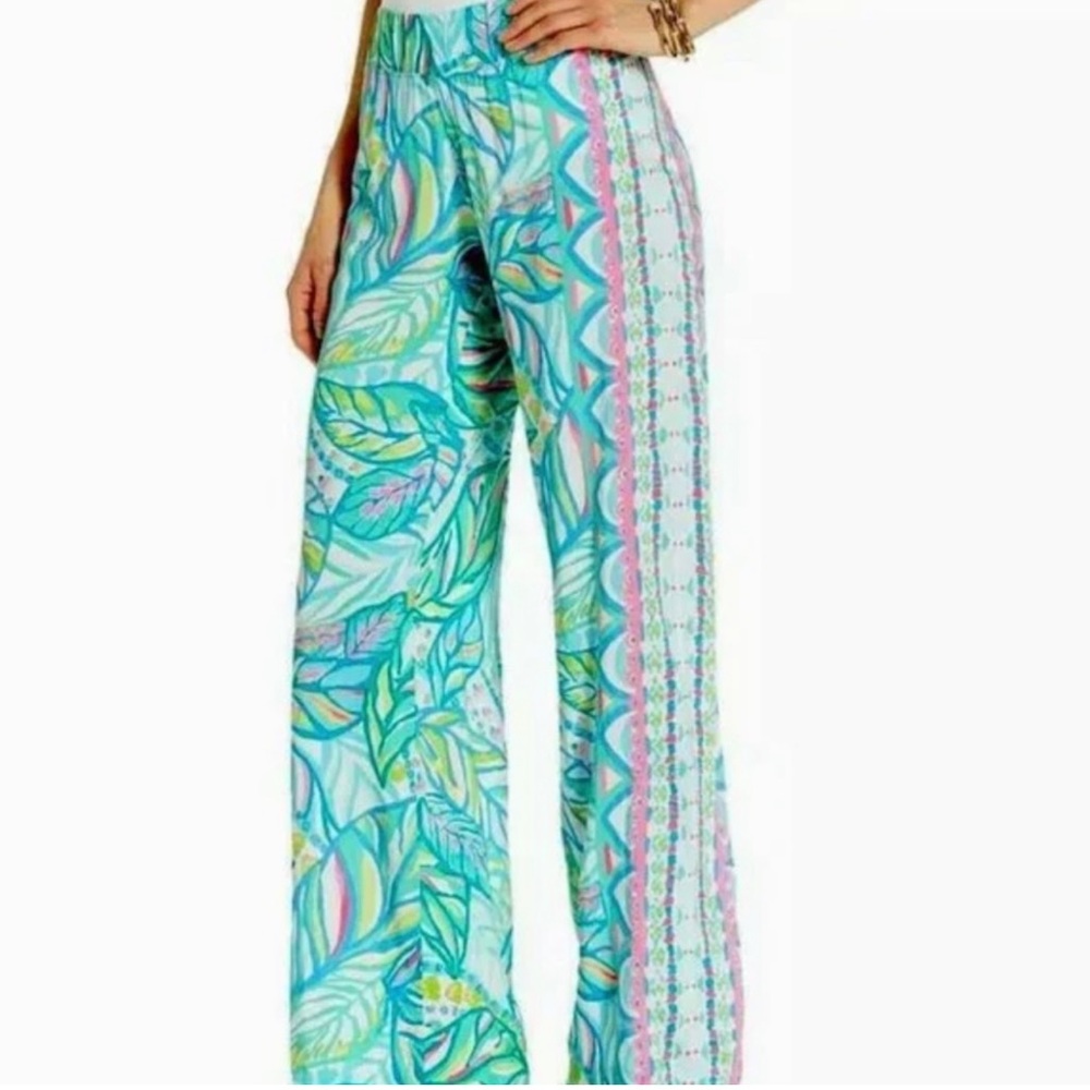 Lilly Pulitzer Bal Harbour Pants Maraca My World World - Picture 1 of 6